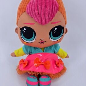 LOL Surprise Neon QT Huggable Plush Doll 16" Soft Body Toy MGA 2020